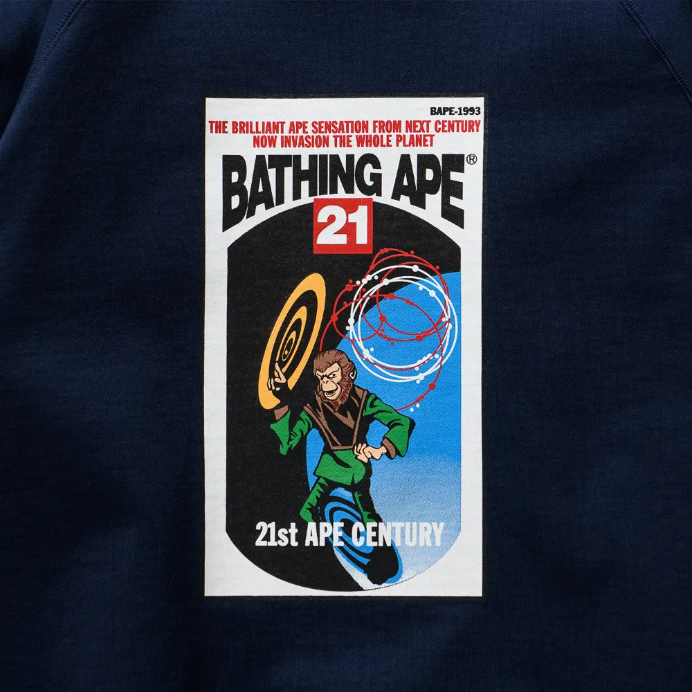 A Bathing Ape Relaxed Fit Crewneck - Navy