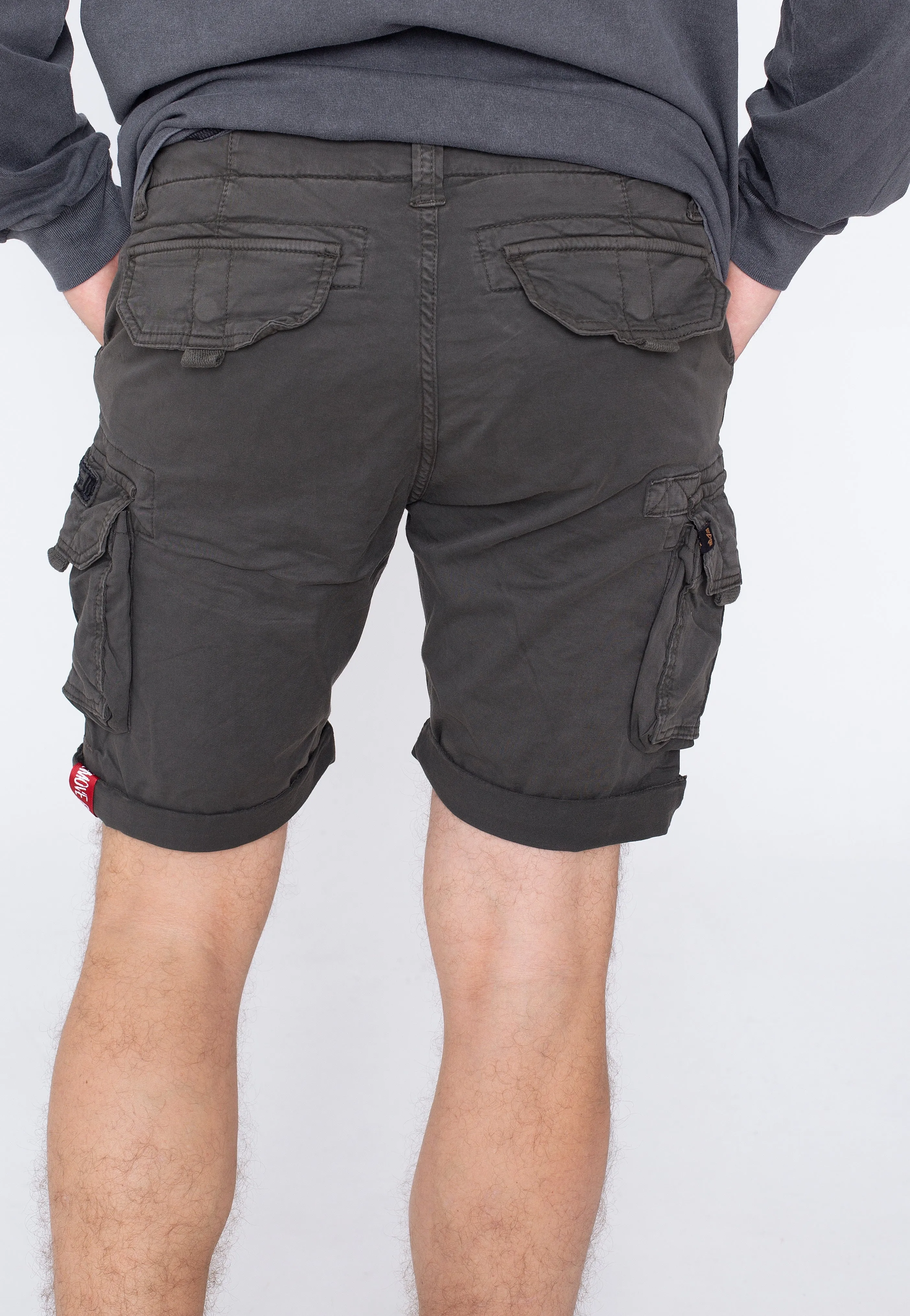 Alpha Industries - Crew Grey Black - Shorts