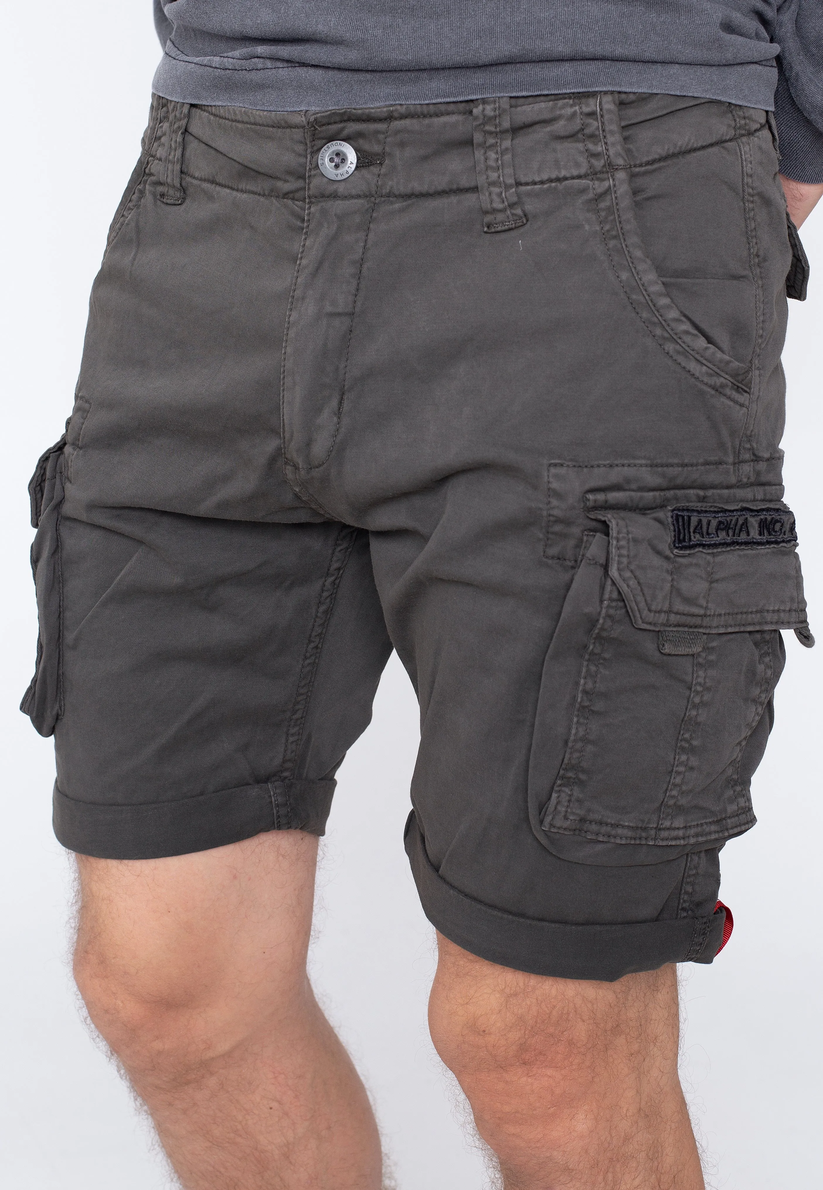 Alpha Industries - Crew Grey Black - Shorts