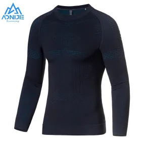 AONIJIE F5175 Unisex Wool Compression Long Sleeve Thermal Top | Outdoor Sports Base Layer