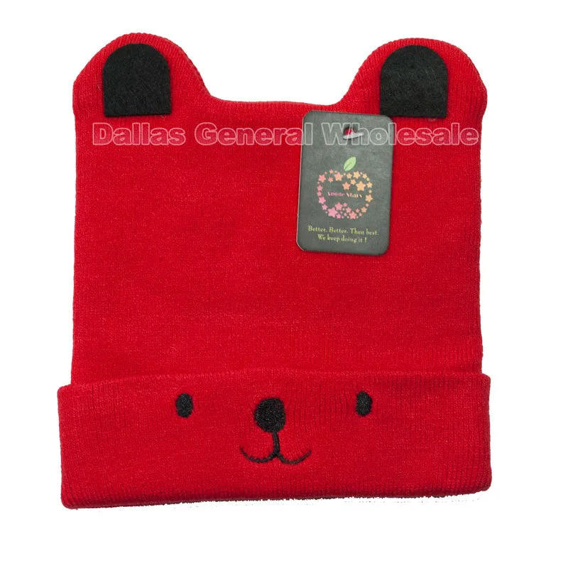 Babies Bear Ears Beanie Hats Wholesale