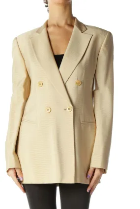 Beige Long Blazer