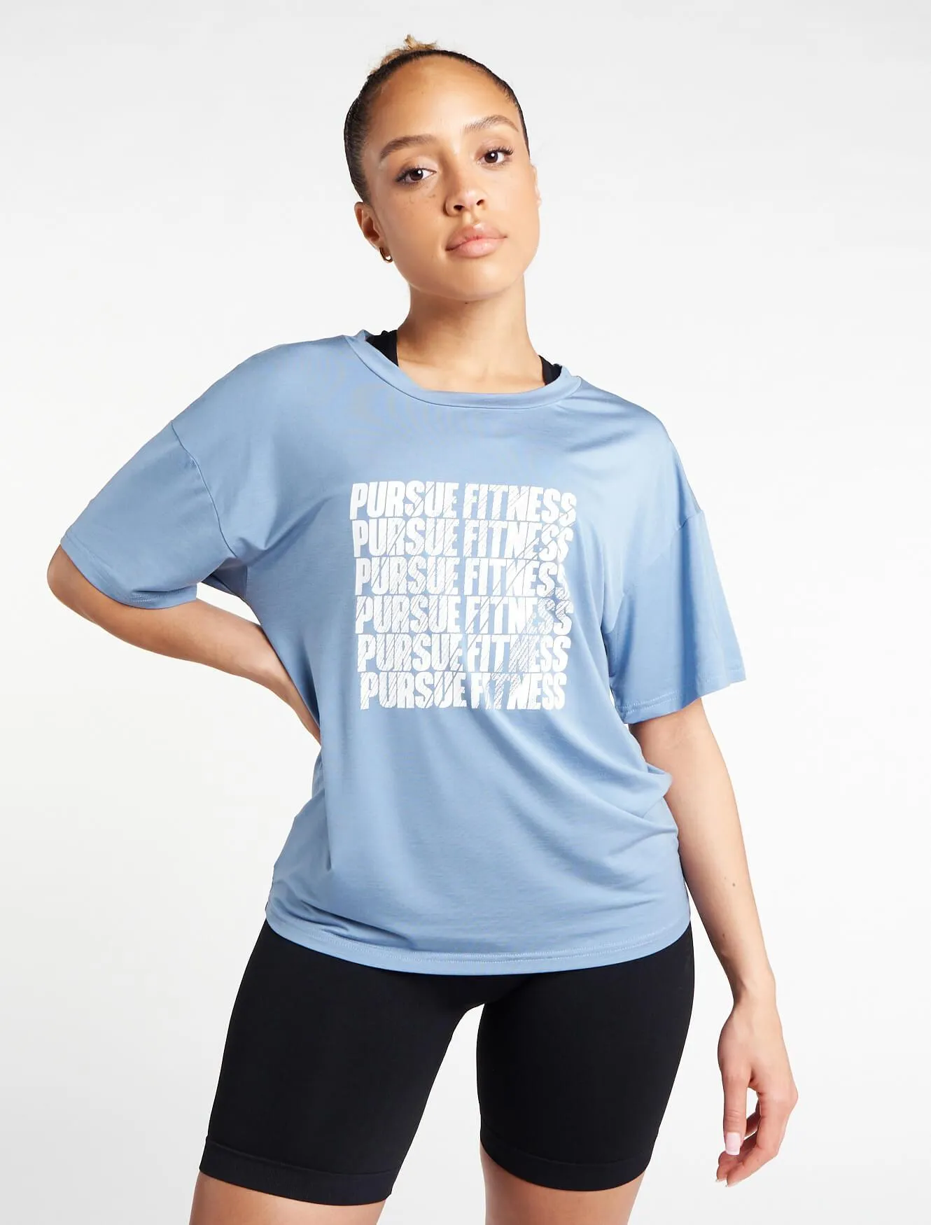 Boyfriend T-Shirt - Dusky Blue