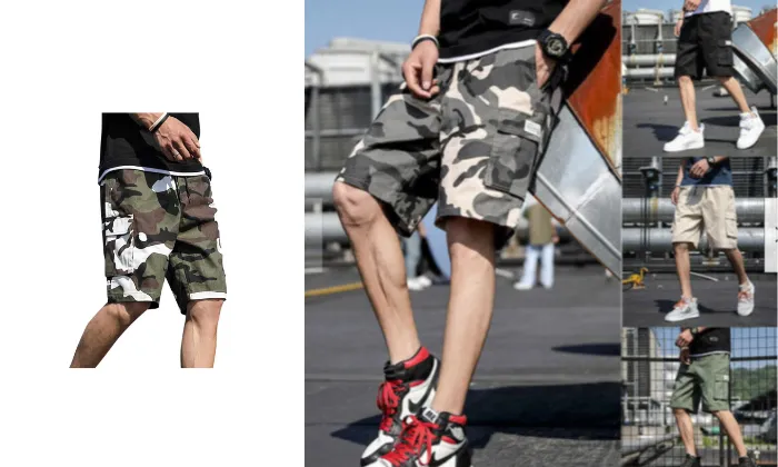 Camouflage Loose Fit Shorts