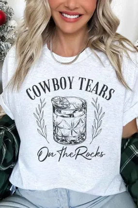 COWBOY TEARS ON THE ROCKS OVERSIZED TEE