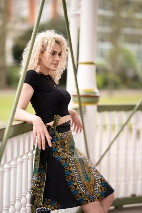 Dashiki Skirt In Black