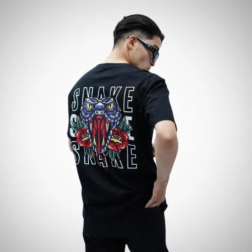 Demon Wear's "Heartless" Snake Skull Graphic T-Shirt Combo Pack Of 3 for Him