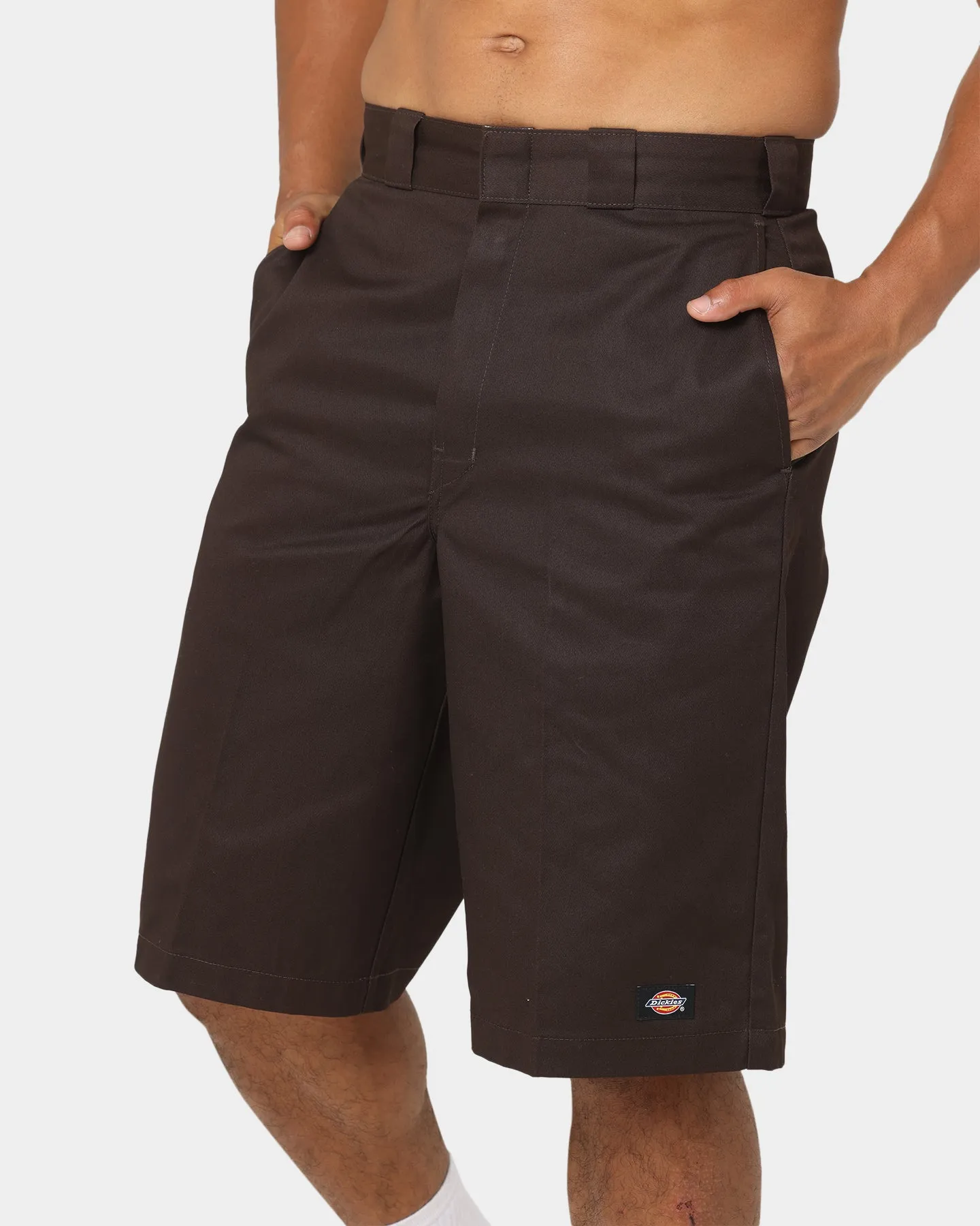 Dickies 13 Inch Loose Fit Work Shorts Dark Brown