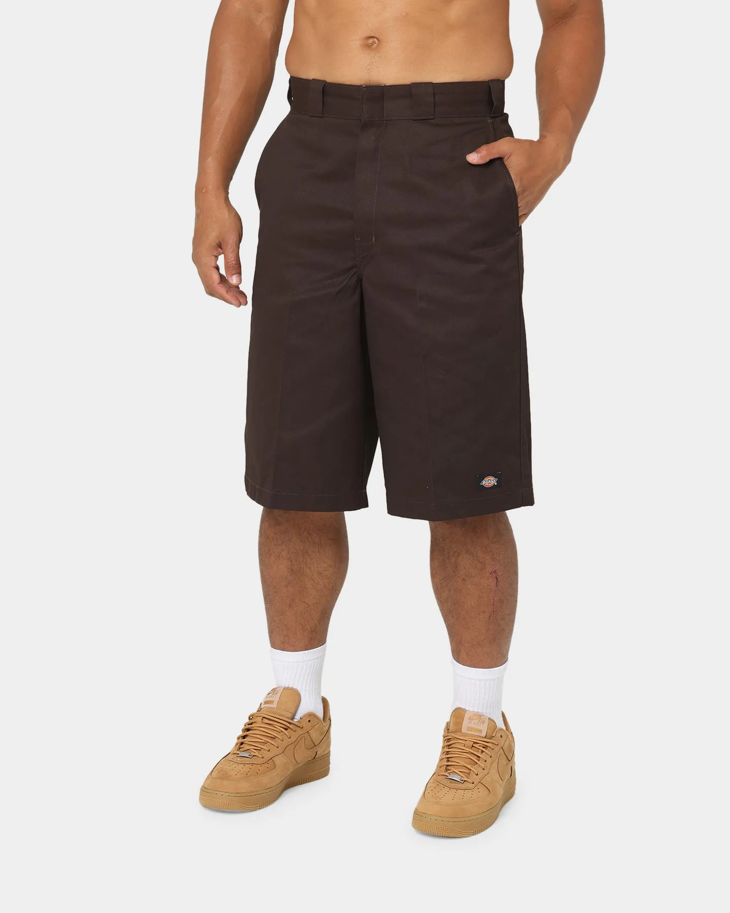 Dickies 13 Inch Loose Fit Work Shorts Dark Brown