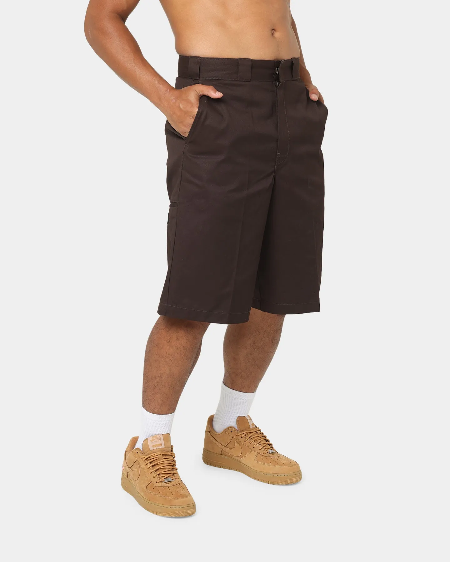 Dickies 13 Inch Loose Fit Work Shorts Dark Brown