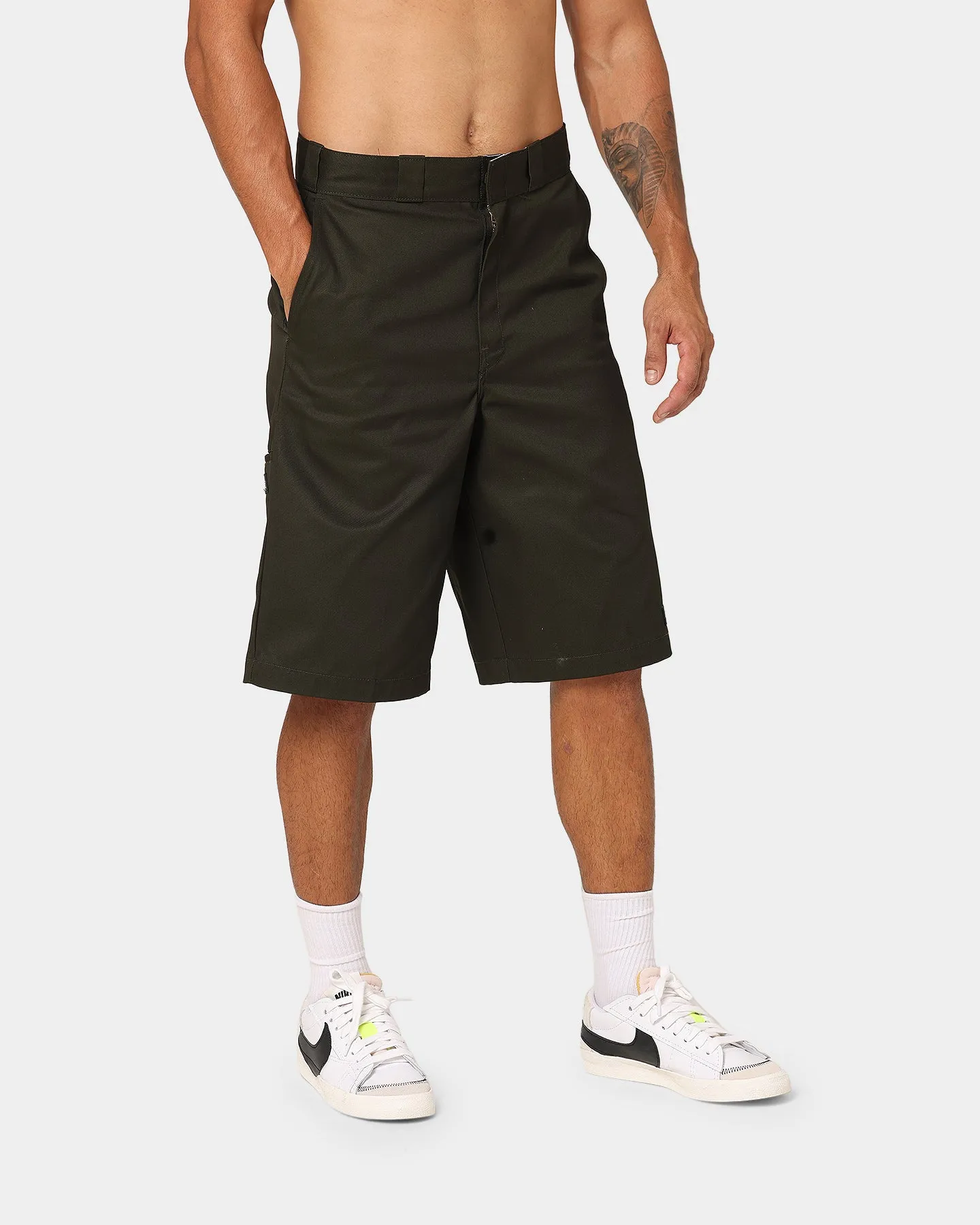 Dickies 13 Inch Loose Fit Work Shorts Olive Green