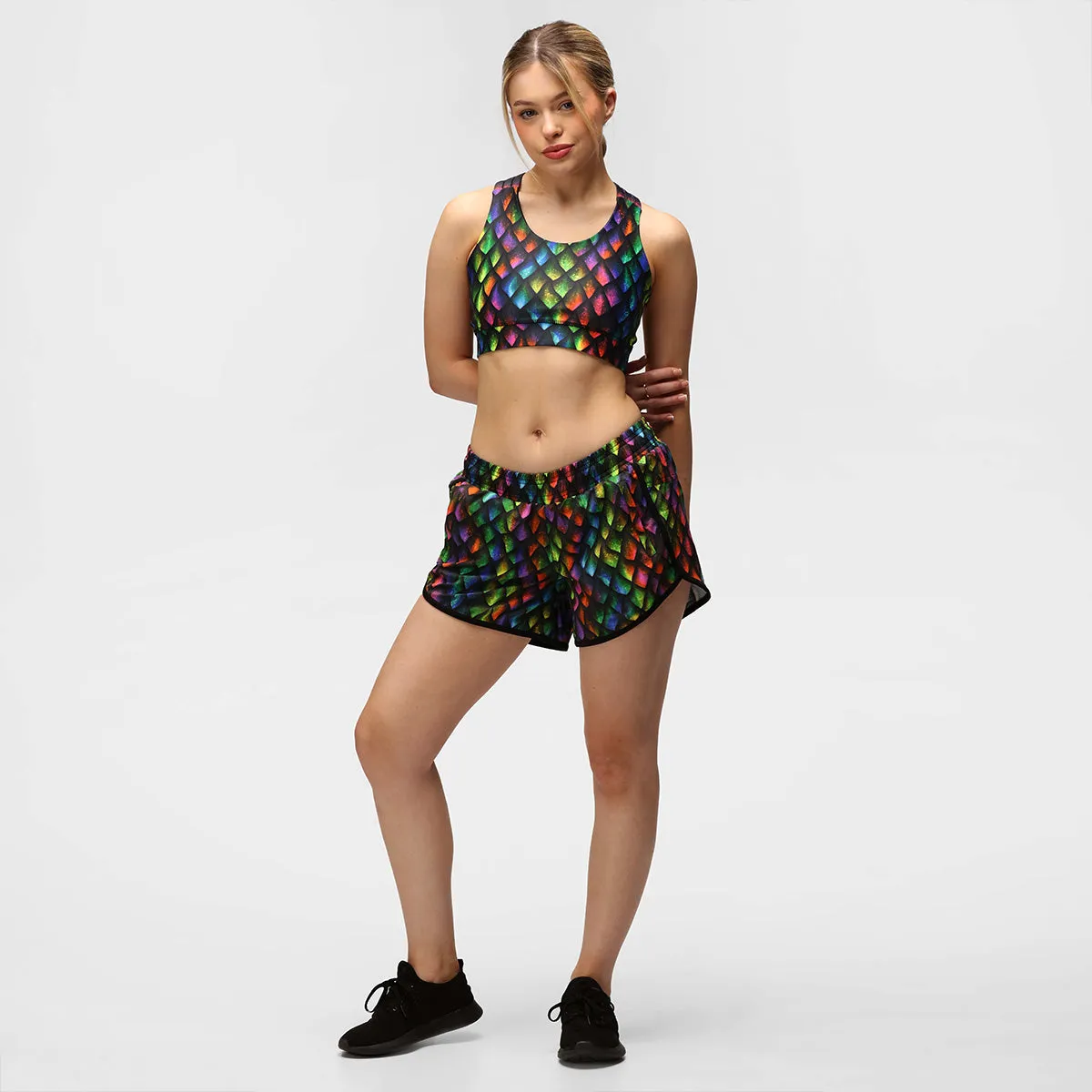 Dragon Scales Loose Fit Workout Shorts