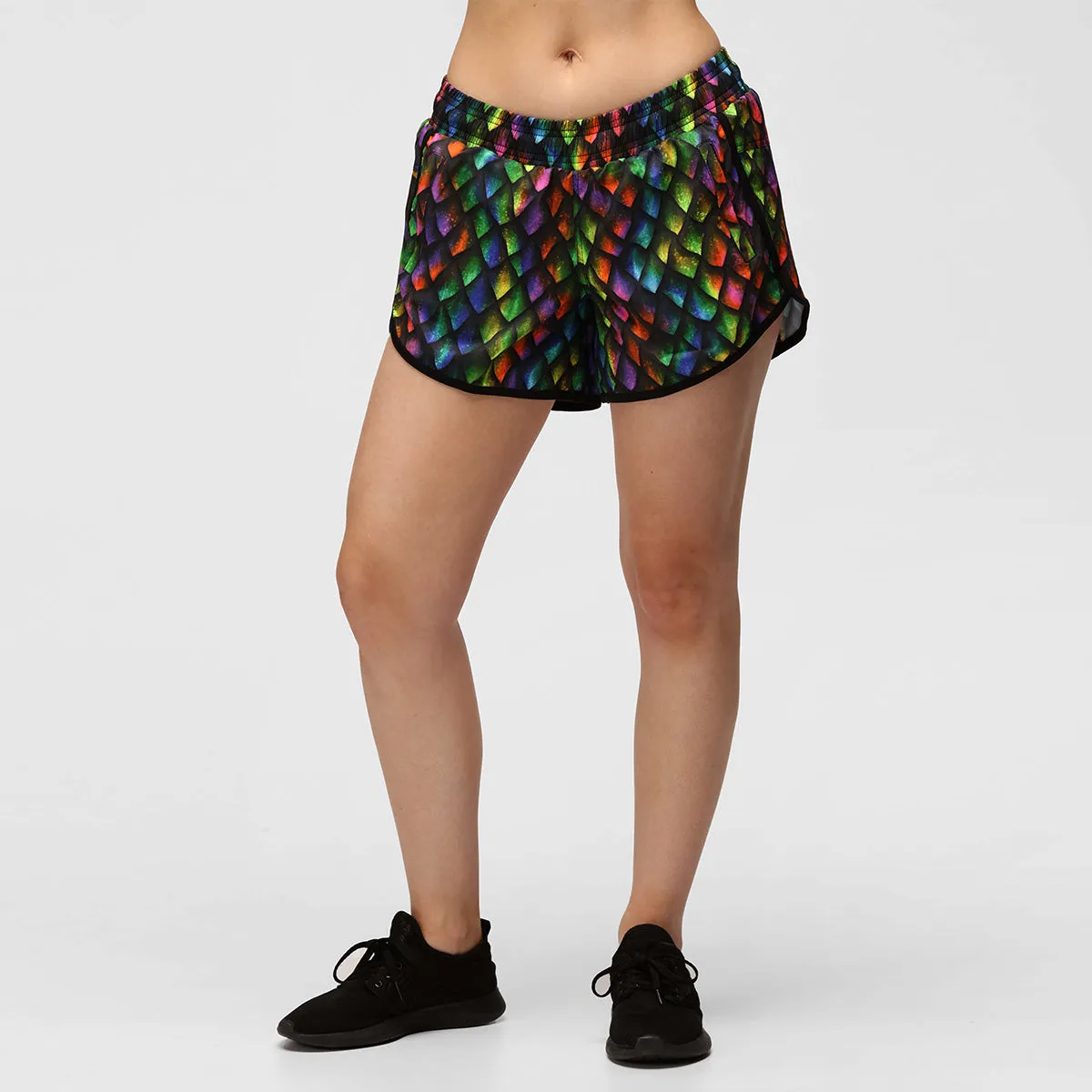 Dragon Scales Loose Fit Workout Shorts