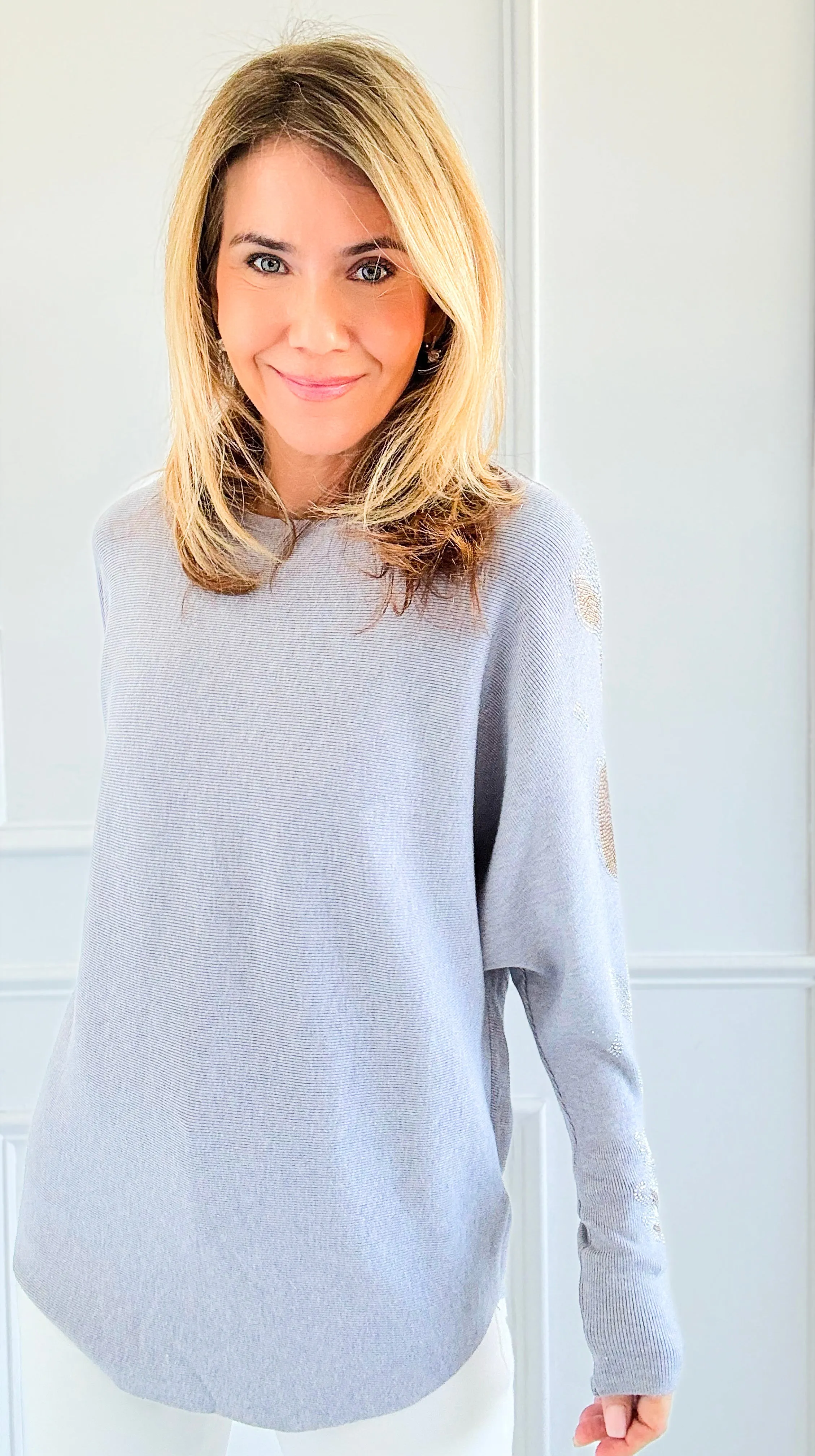 Embellished Luxe Sweater Top