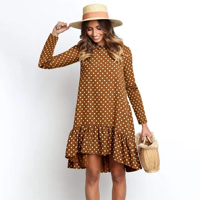 Fashion Polka Dot Chiffon Dress