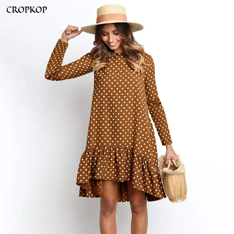 Fashion Polka Dot Chiffon Dress