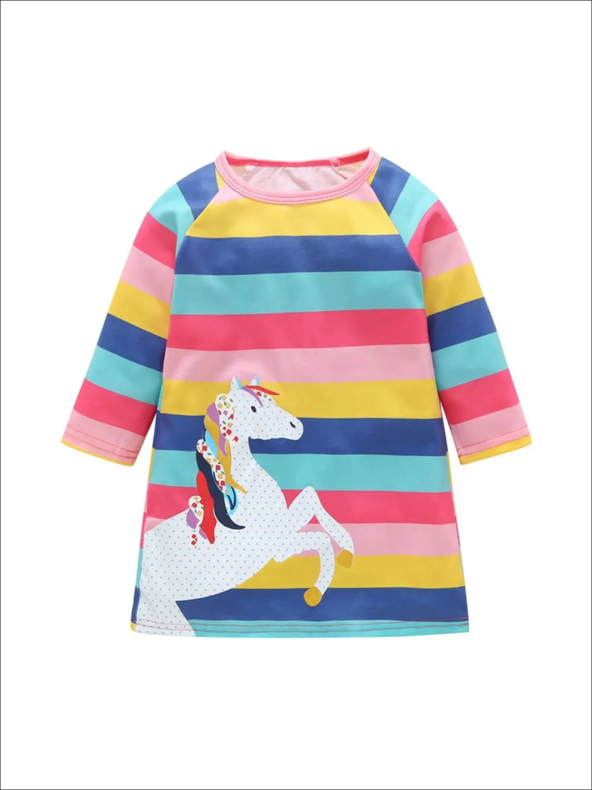 Girls Long Sleeve Summer Cotton Dresses