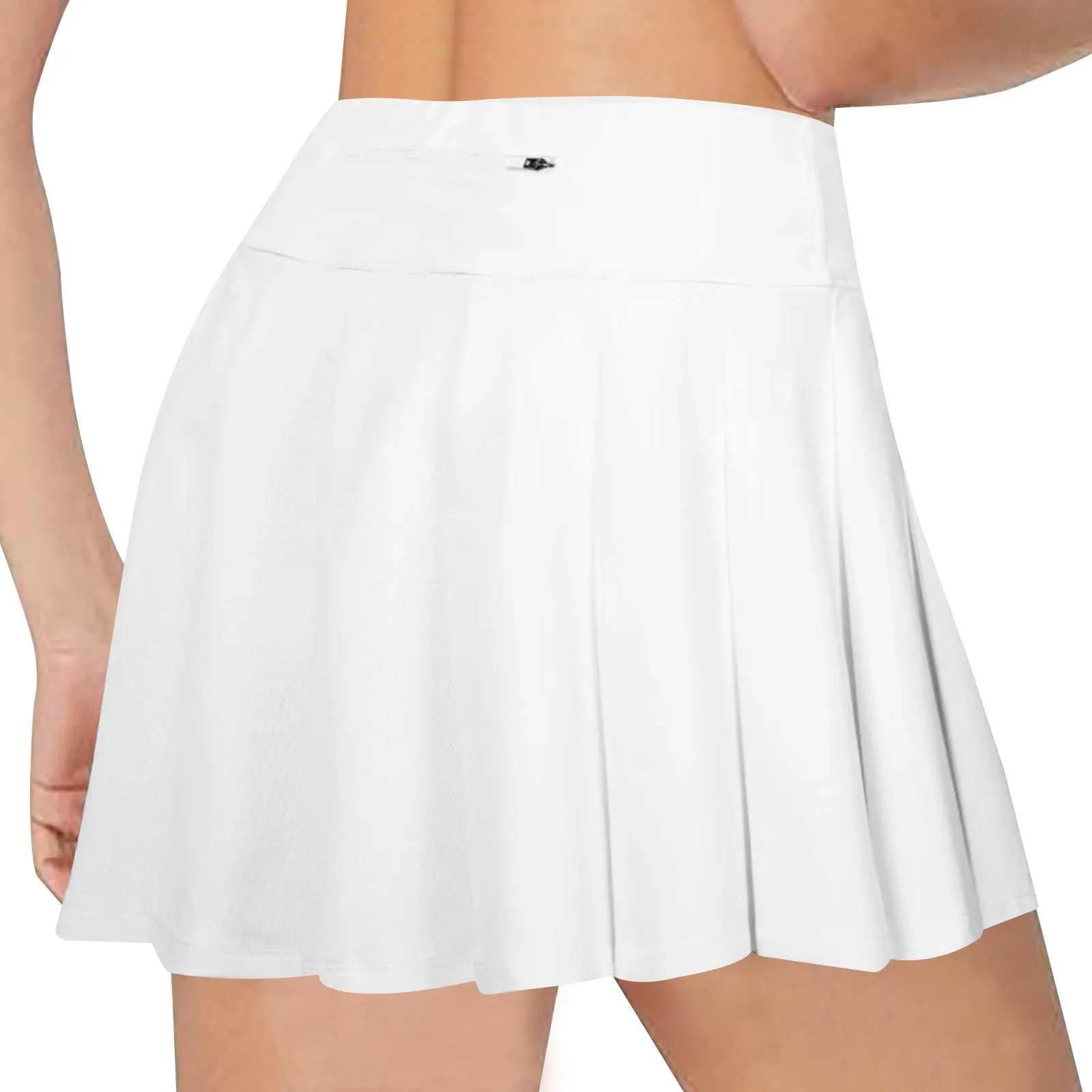 Golf Women's Tennis Skirts Pleated High Waisted Black