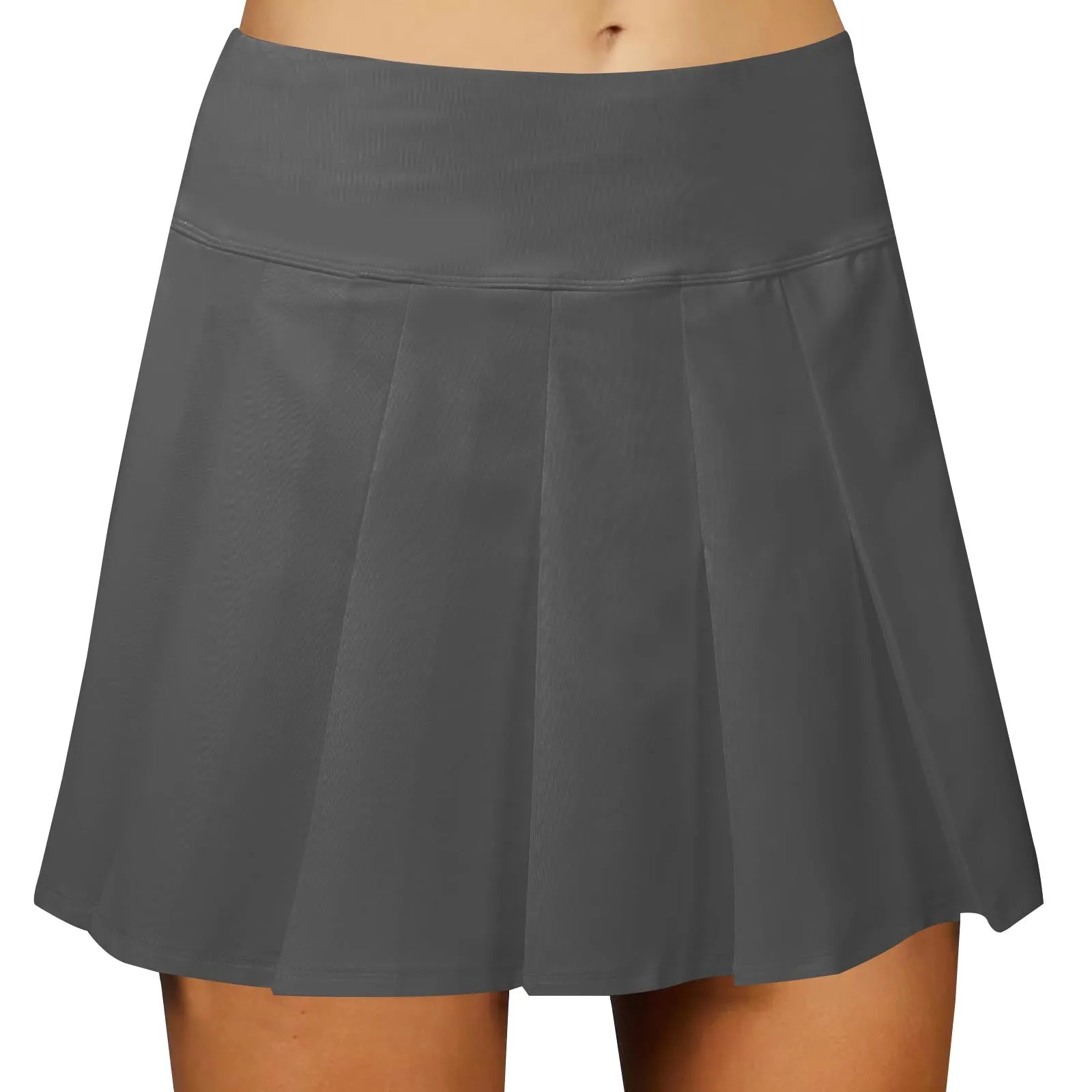 Golf Women's Tennis Skirts Pleated High Waisted Black