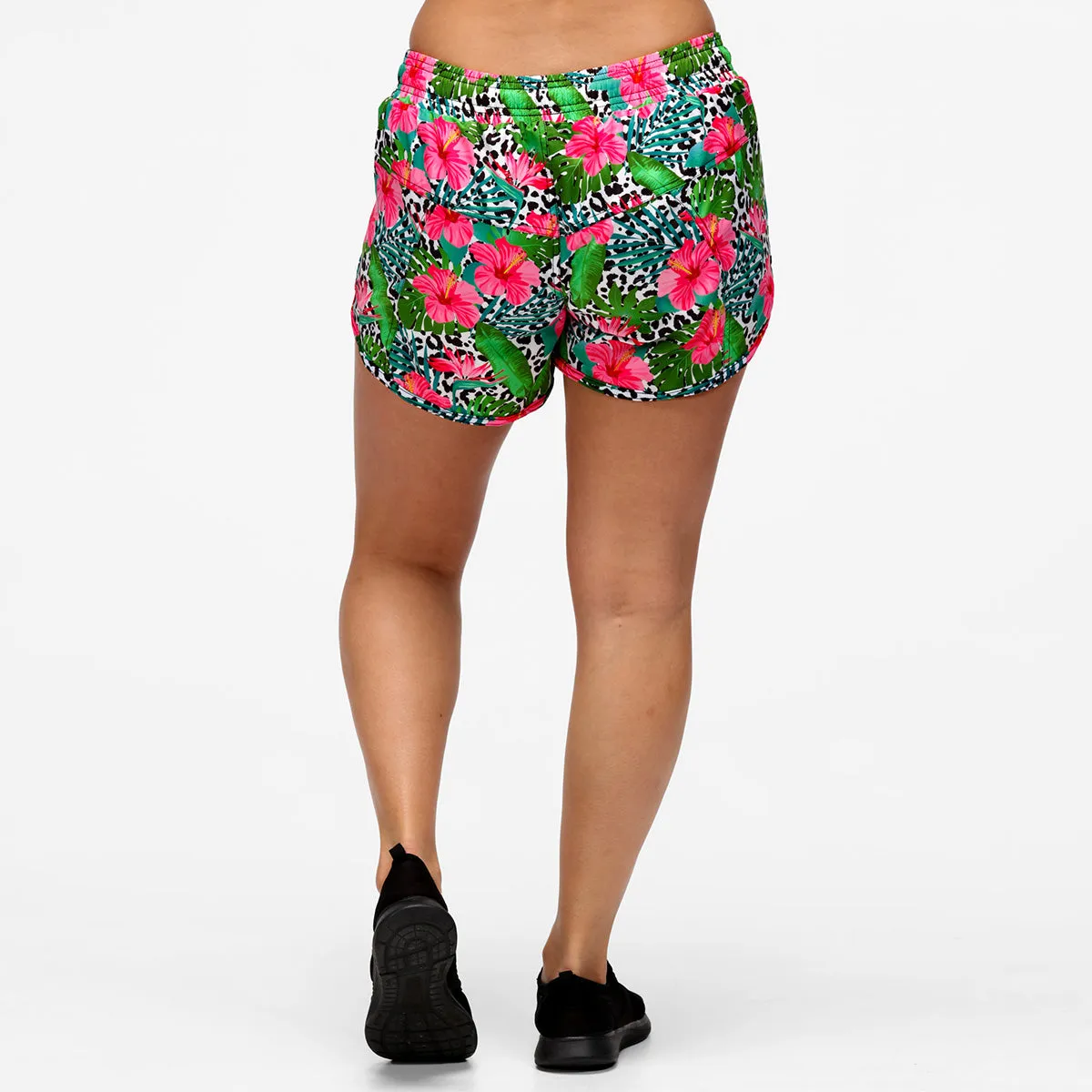 Hibiscus Loose  Fit Workout Shorts