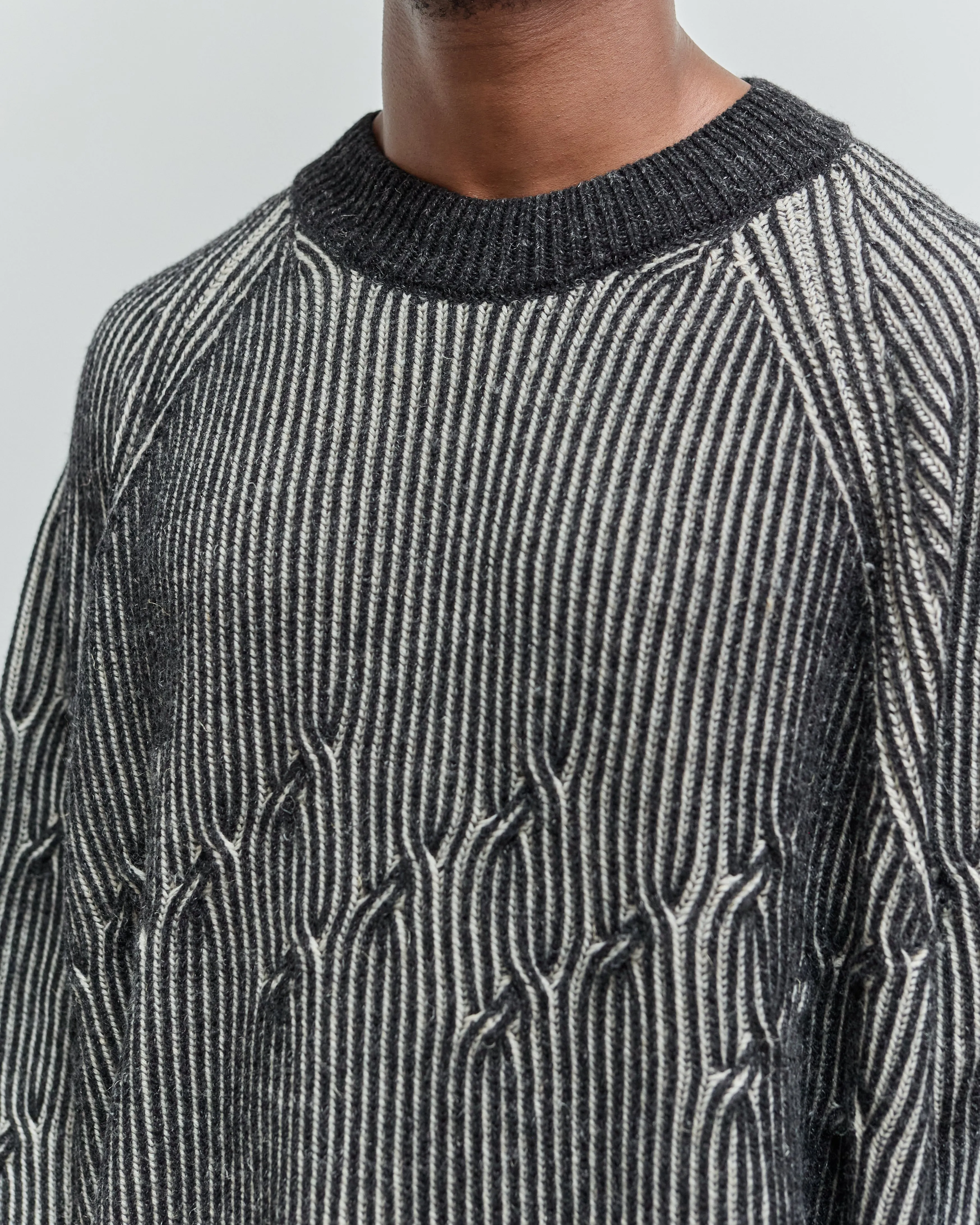 Jan-Jan Van Essche Knit #66, Anthracite /White