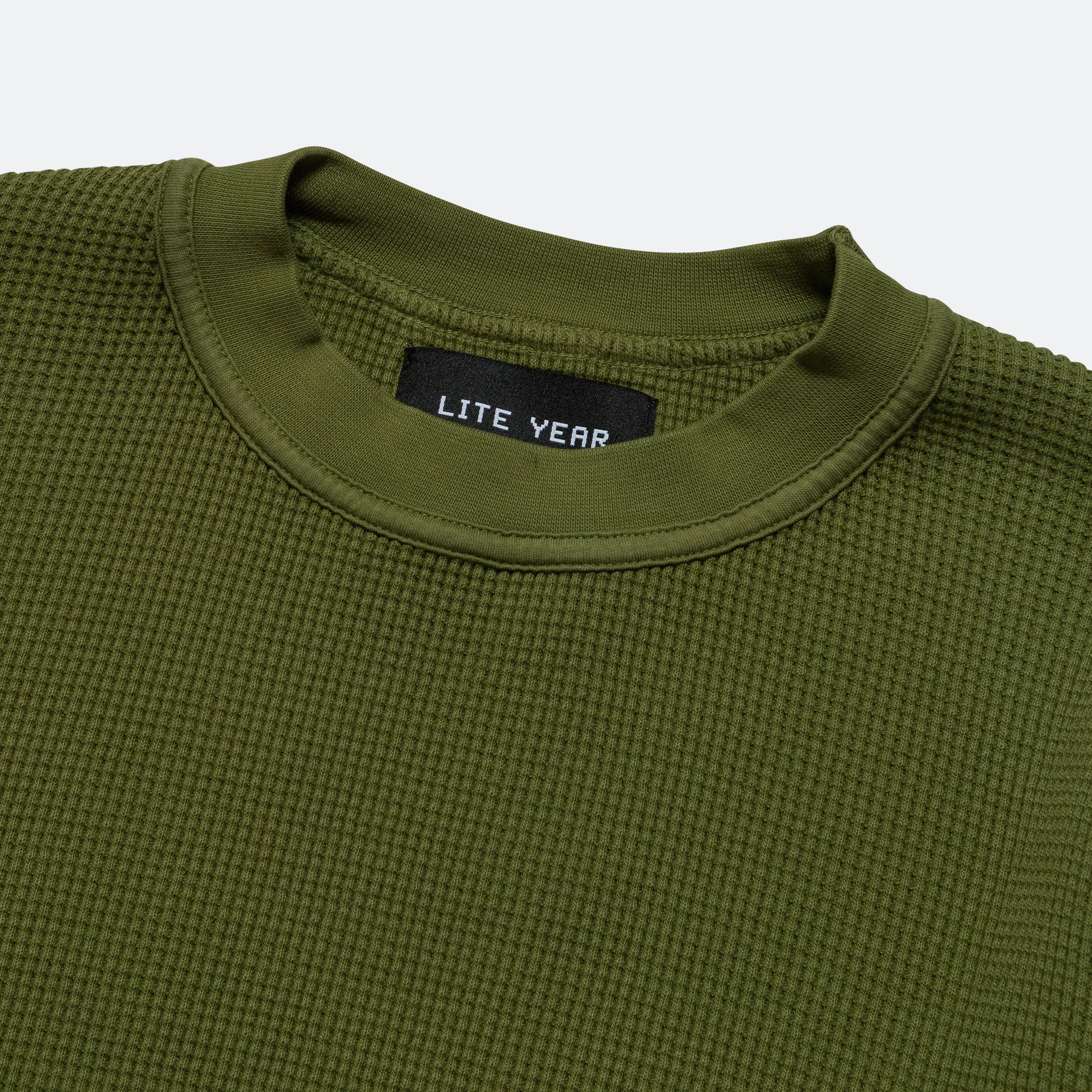 Long Sleeve Thermal - Washed Olive