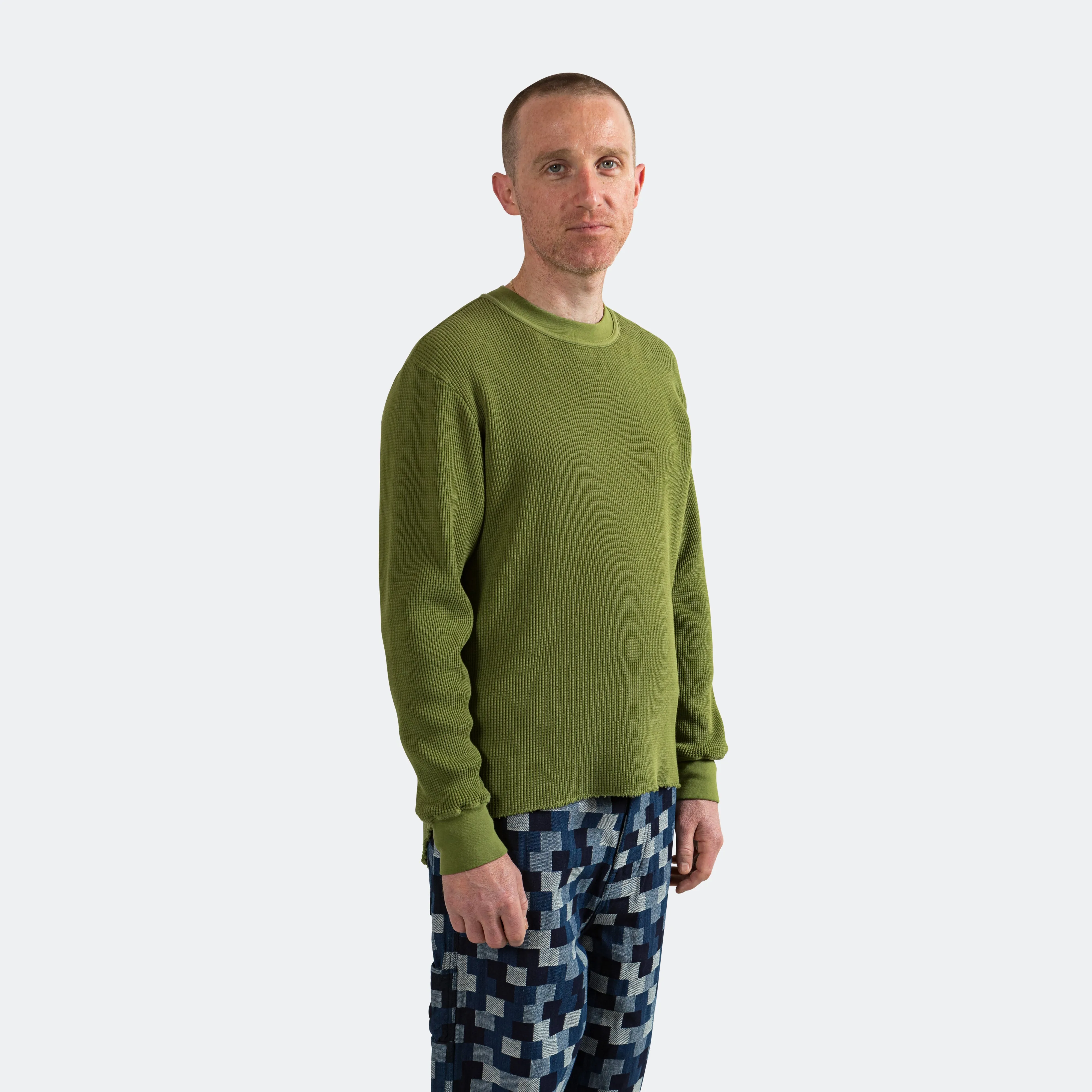 Long Sleeve Thermal - Washed Olive