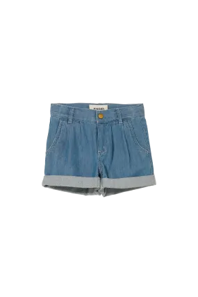 MARLIE Bleached Blue - Loose Fit Shorts