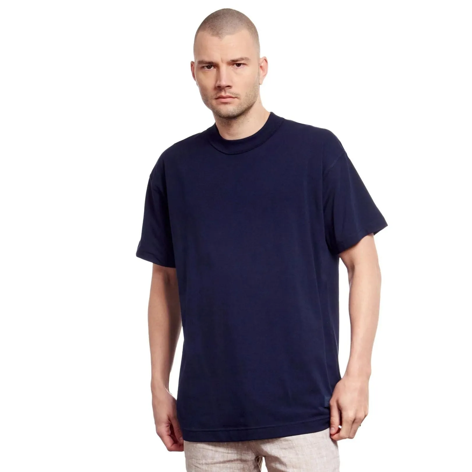 Oversize Crew Neck T-Shirt - Navy