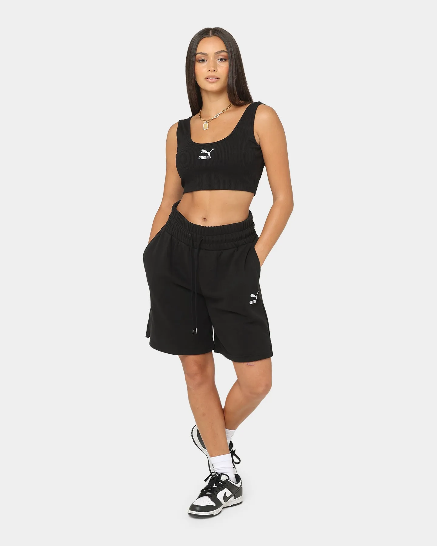 Puma Women's Classics Longline Shorts Black