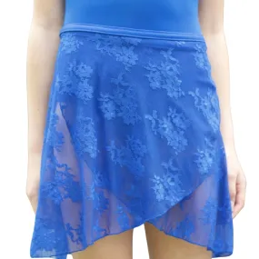 PW Dancewear Children's Lace Wrap Skirt - ROYAL