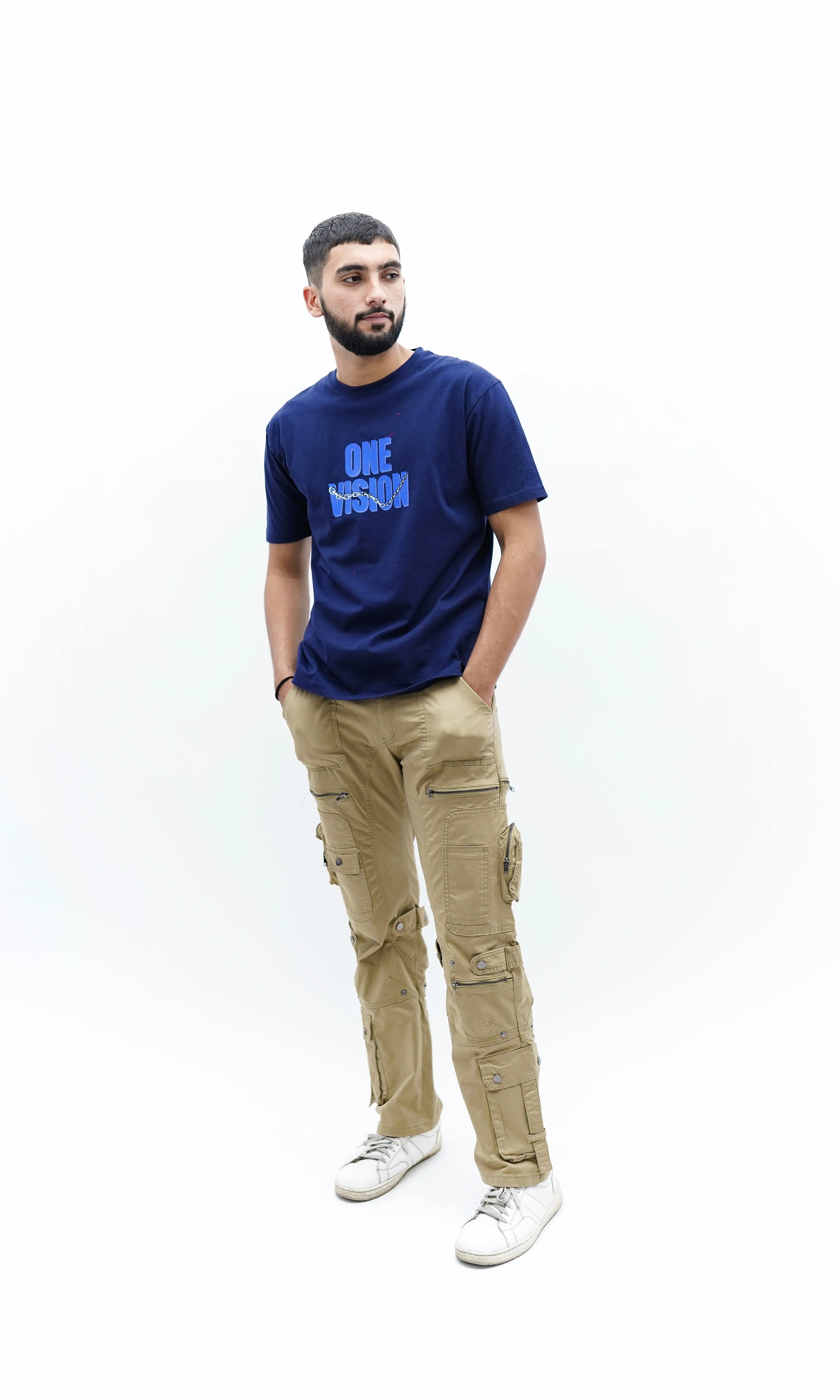 "One Vision" Relaxed Blue T-Shirt By DemonWear for Him