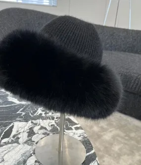 Real Fox Fur Wool Hats