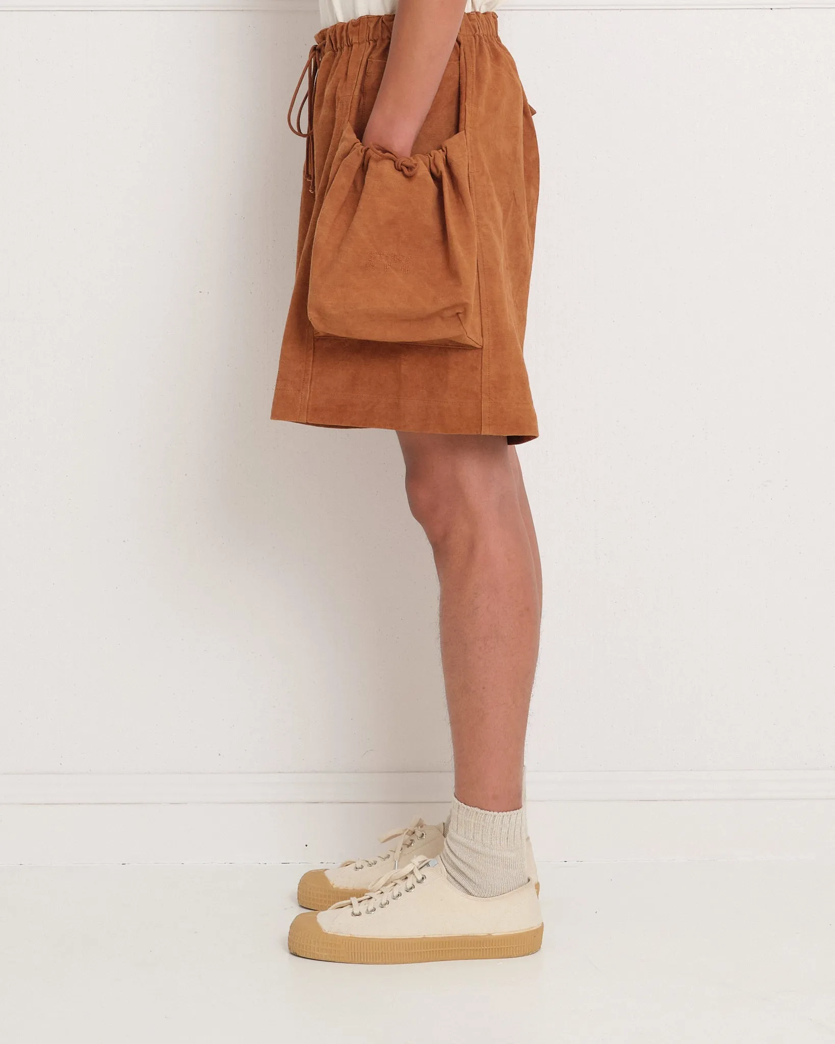 Salt Shorts - Bark Brown Slub