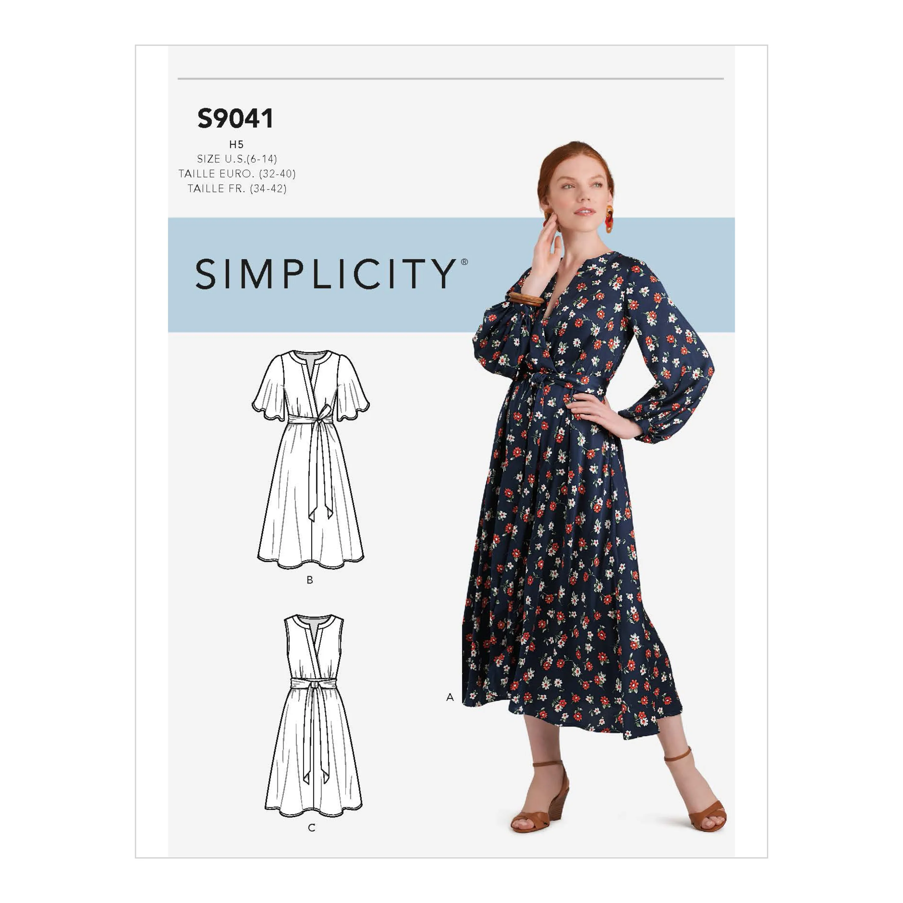 Simplicity Pattern 9041 Misses' Dresses In Three Lengths