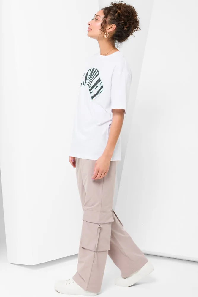 Smiley Oversized T-Shirt White