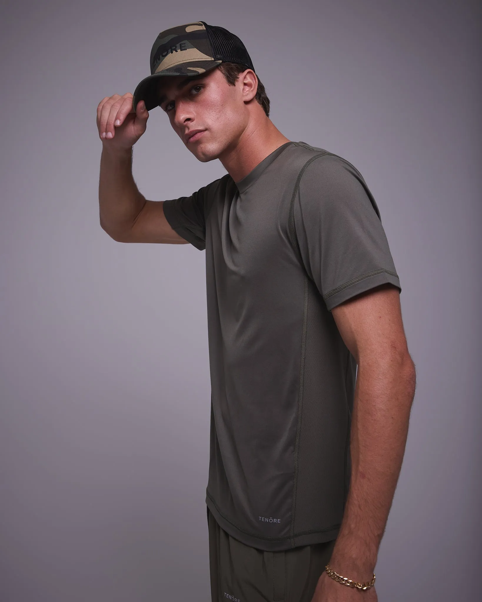 Tenore Graphene Performance Tee - OLIVE