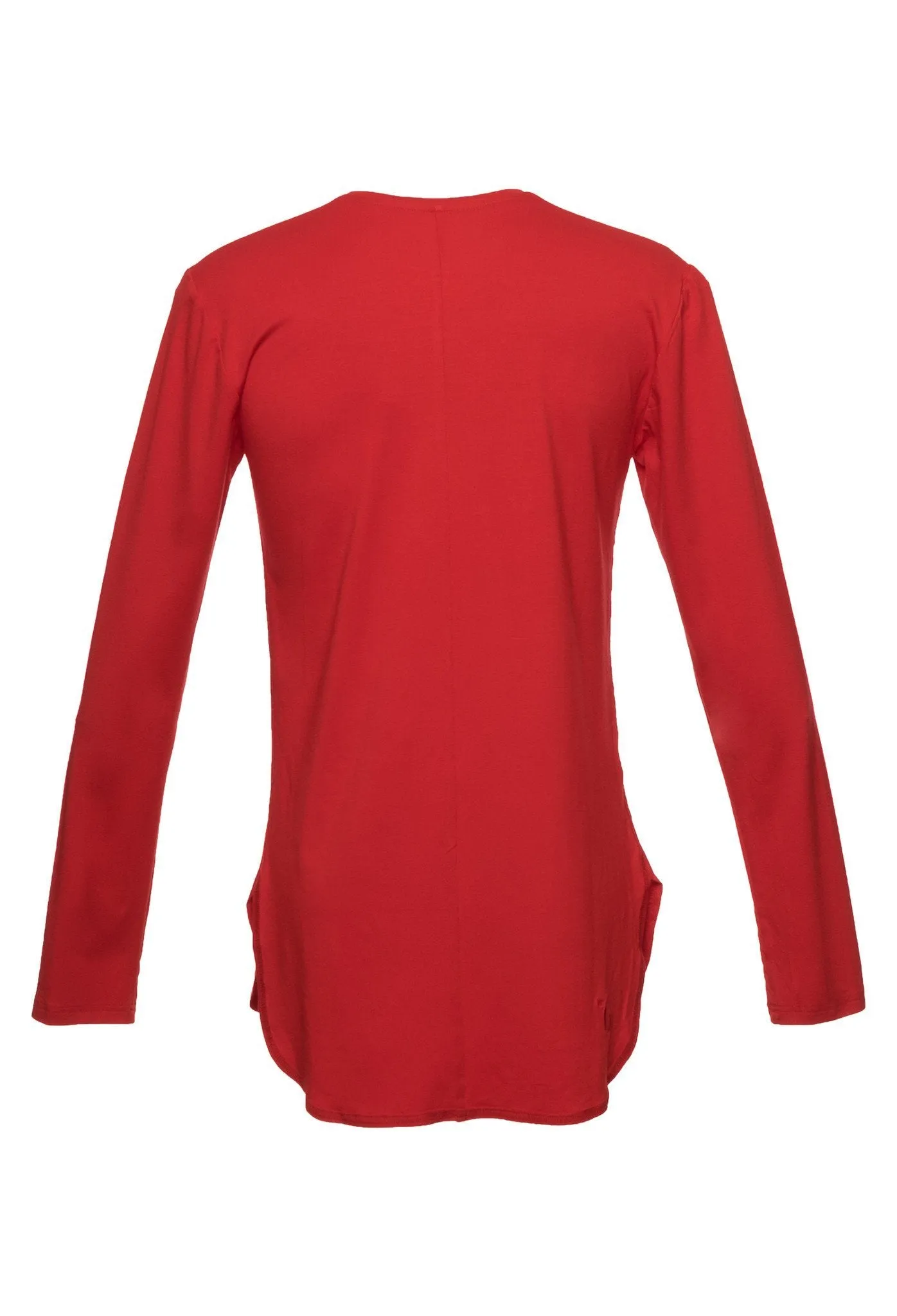 TheG Man Viscose Under Long Tee // red