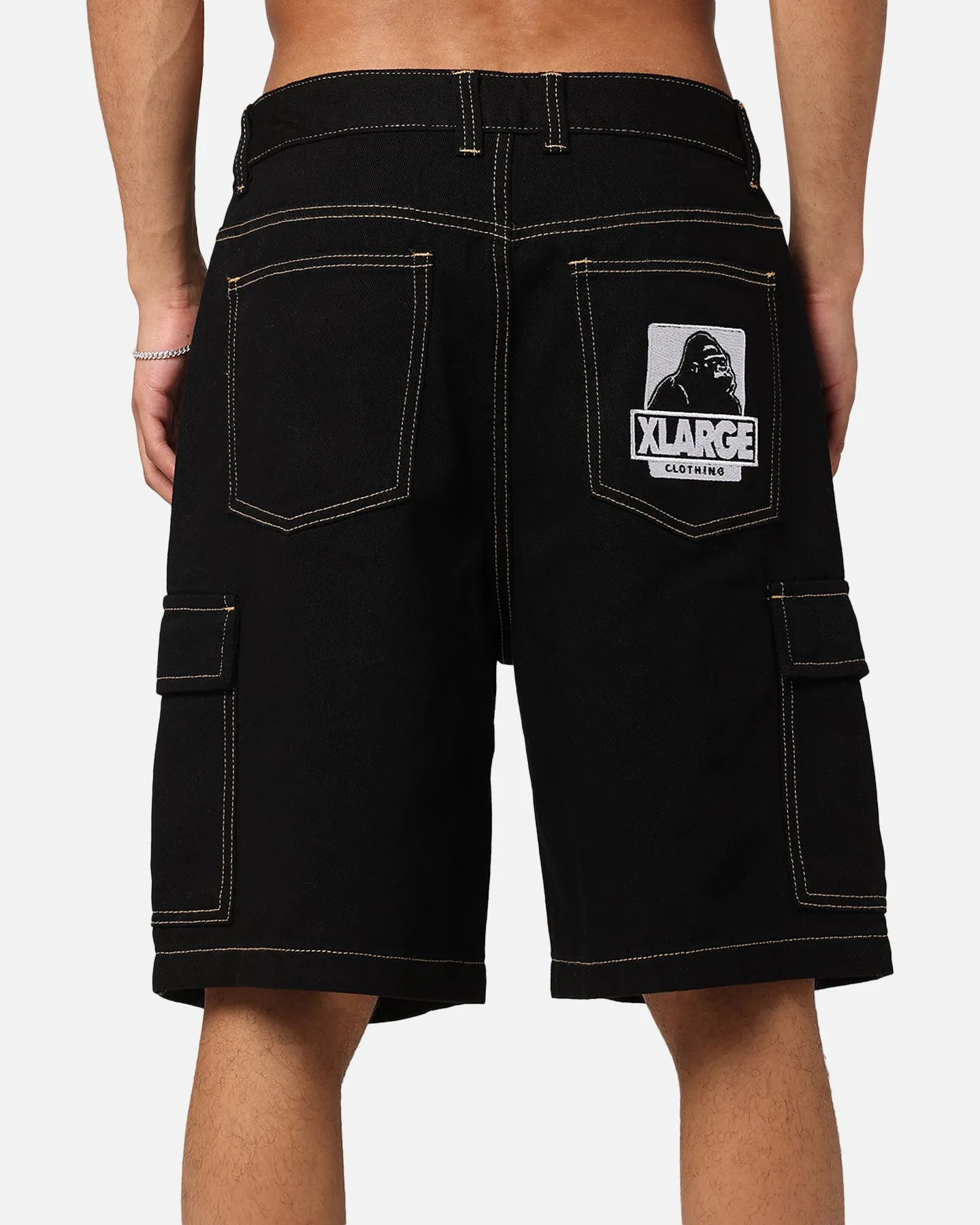 X-Large Bull Denim 91 Cargo Short Black Denim