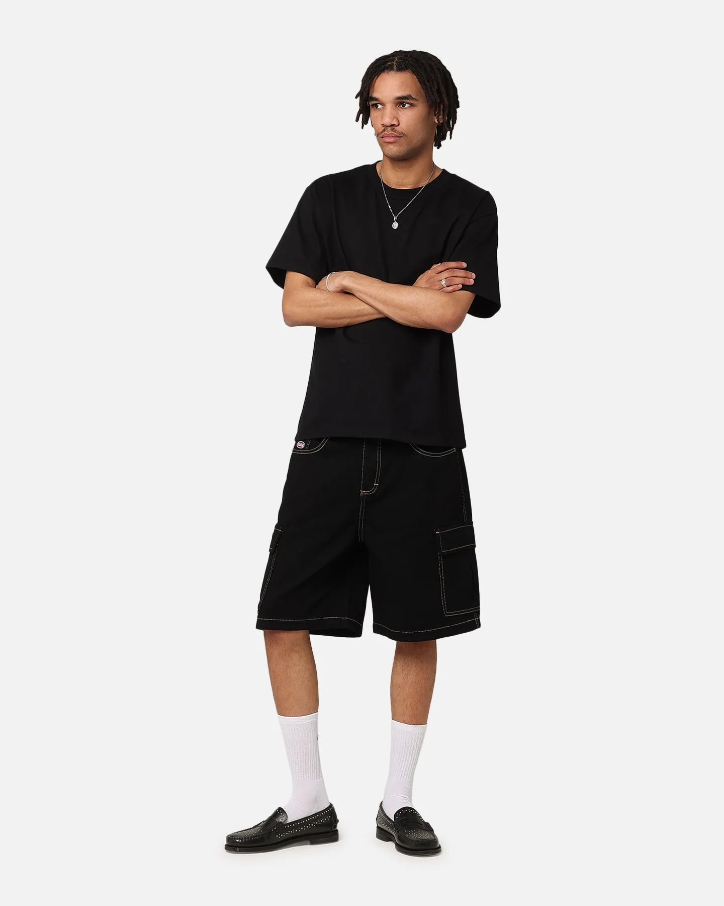 X-Large Bull Denim 91 Cargo Short Black Denim