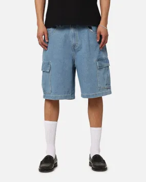 X-Large Bull Denim 91 Cargo Short Mid Blue Denim