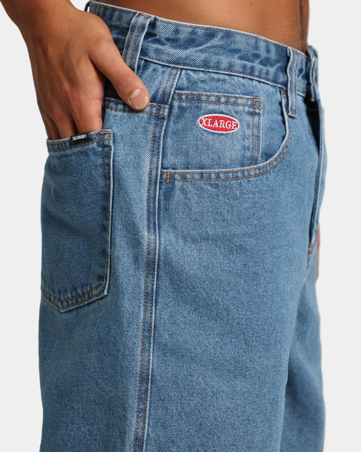 X-Large Bull Denim 91 Shorts Mid Blue