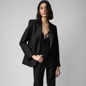 Zadig & Voltaire Venus Smoking Blazer - Noir